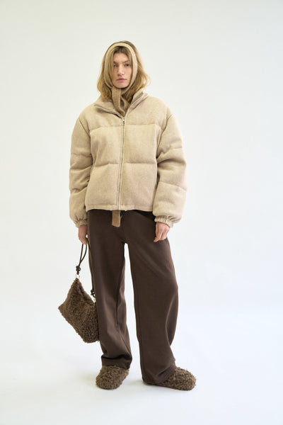 JERSEY DOWN PUFFER JACKET