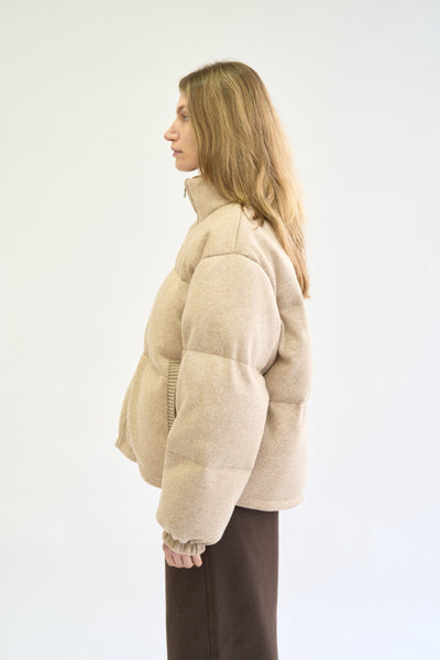 JERSEY DOWN PUFFER JACKET
