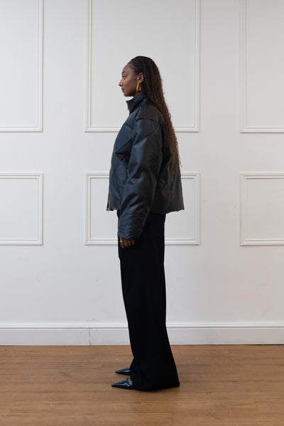 FAUX LEATHER MOTOR JACKET
