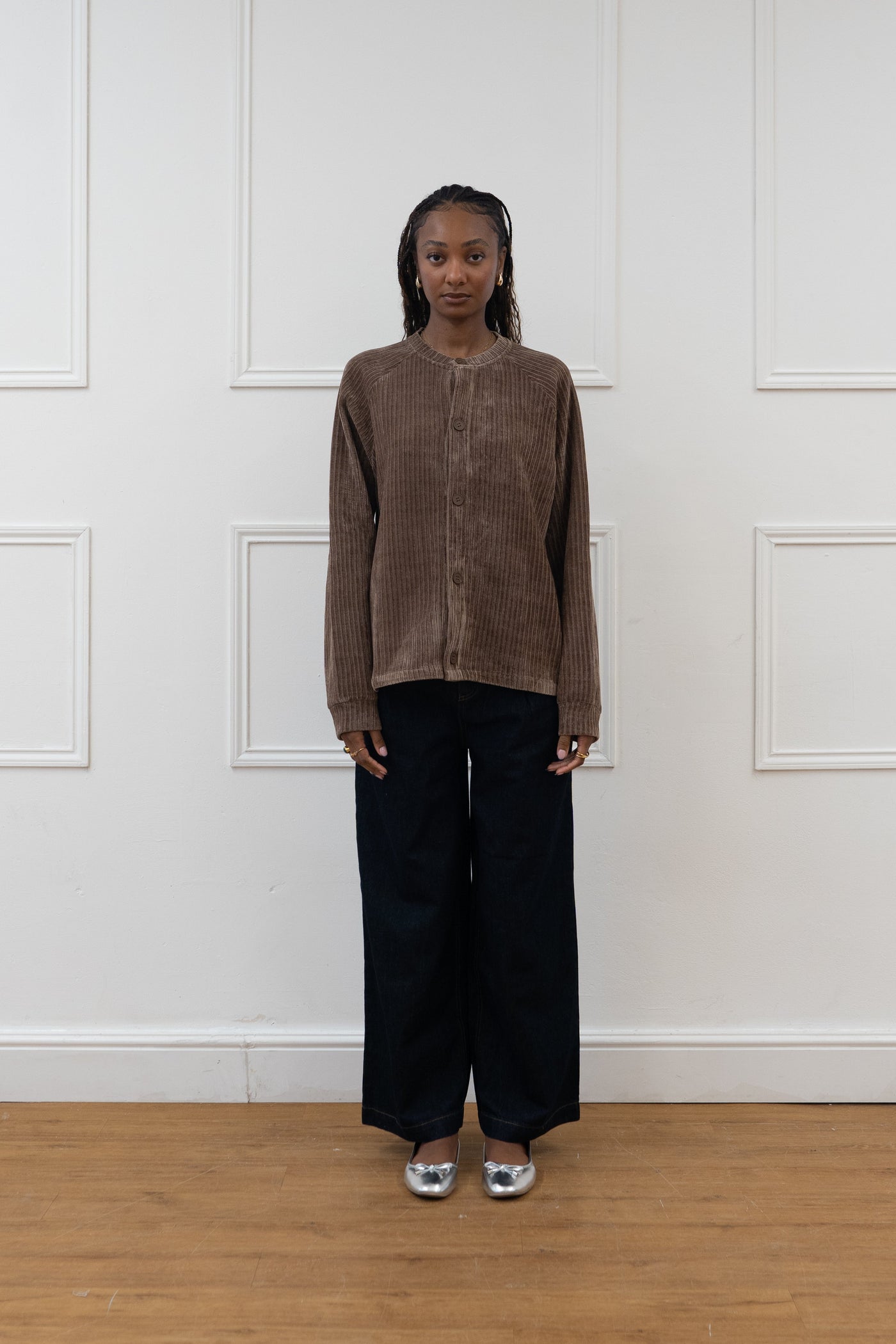 LONGLINE RIBBED CARDIGAN