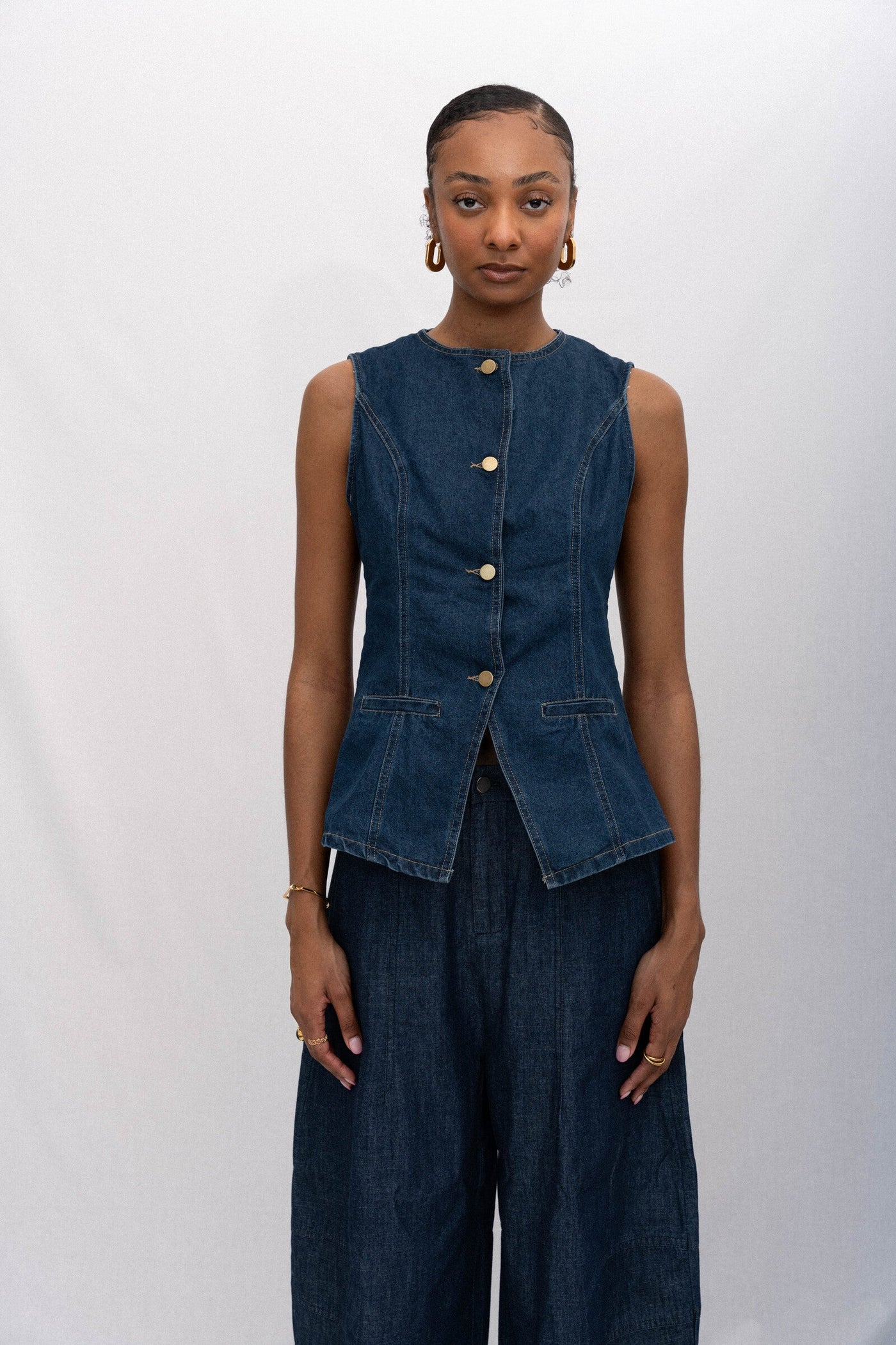 DEL MARE DENIM VEST