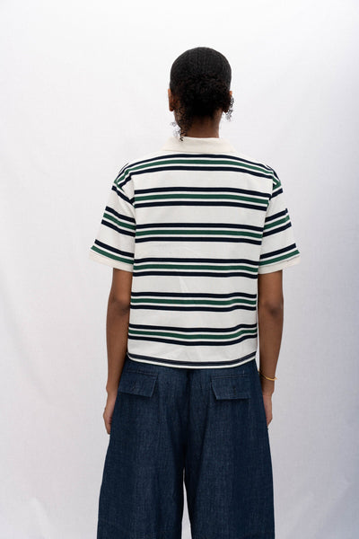 SPORTY POLO, PINE STRIPED