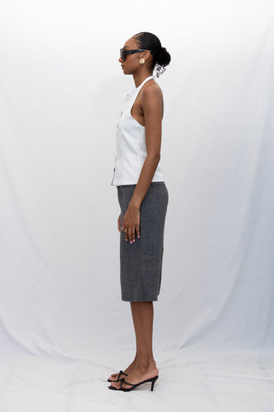 PEARLA BOW HALTER