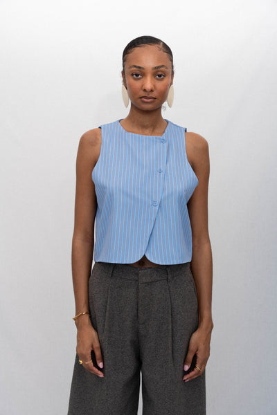 CELESTE STRIPED VEST
