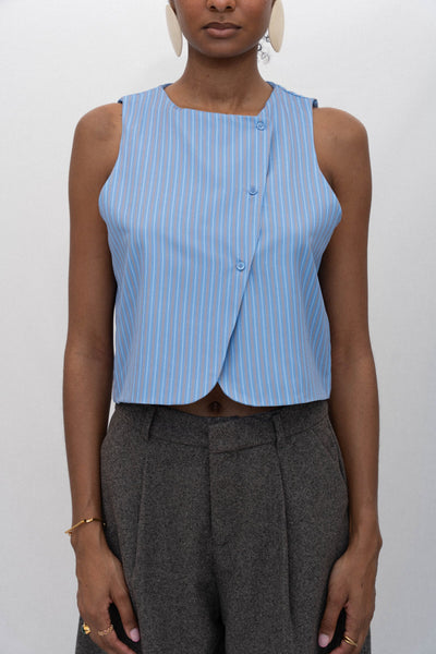 CELESTE STRIPED VEST