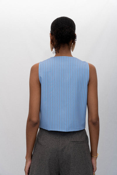 CELESTE STRIPED VEST