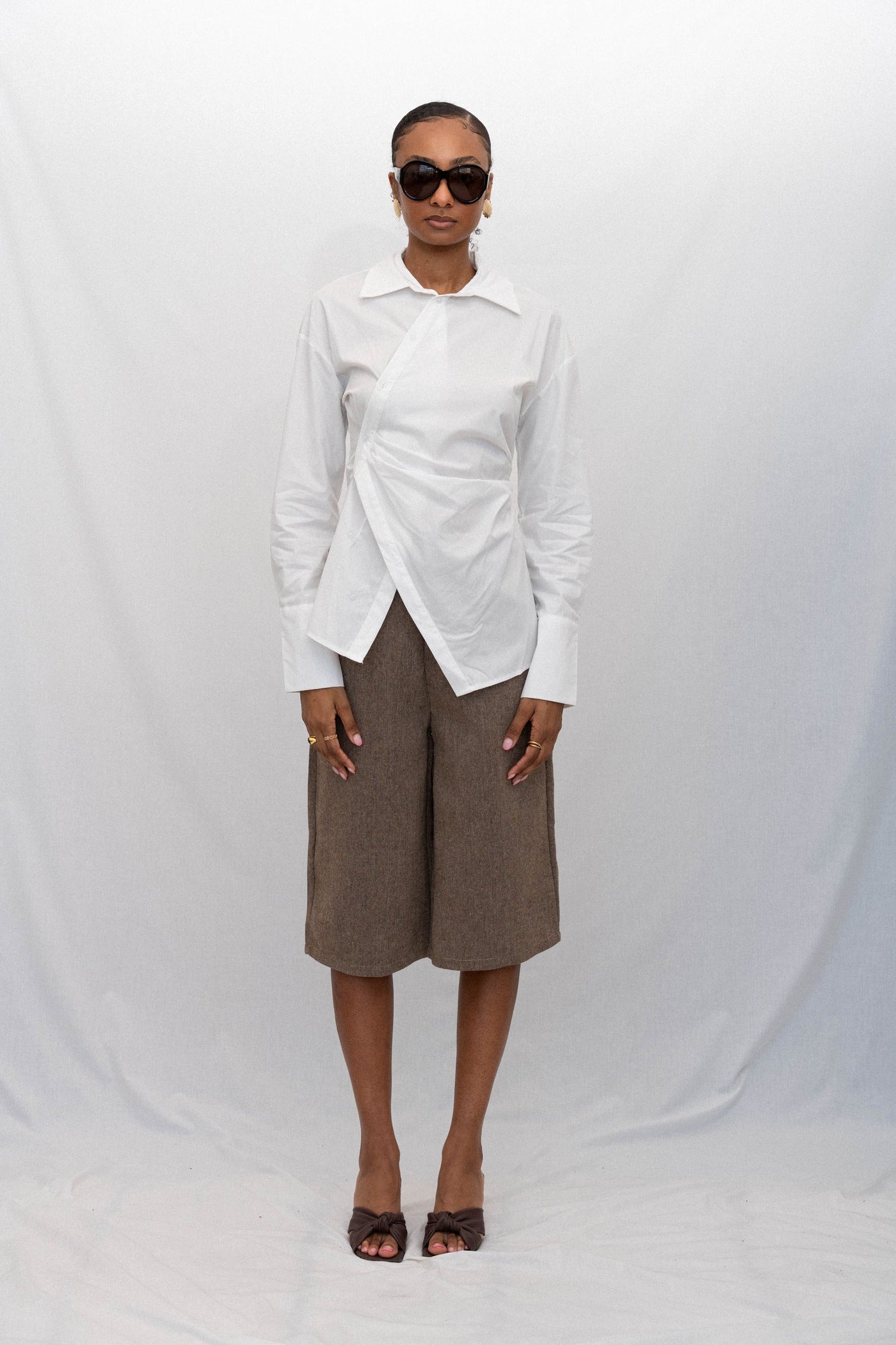 NETSUKE DRAPE SHIRT
