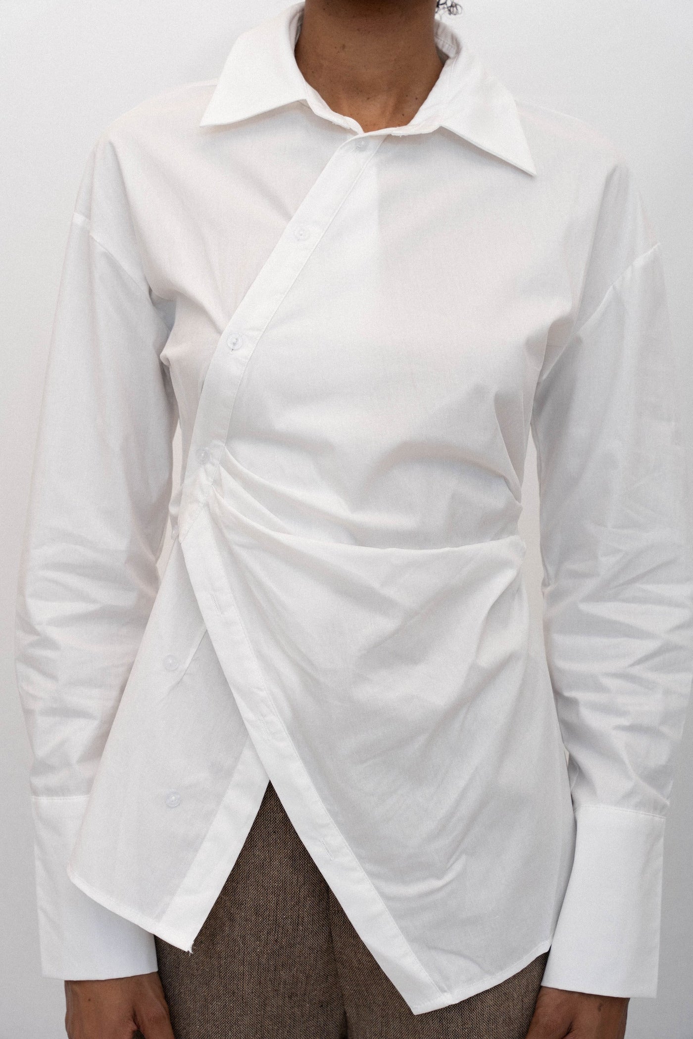 NETSUKE DRAPE SHIRT