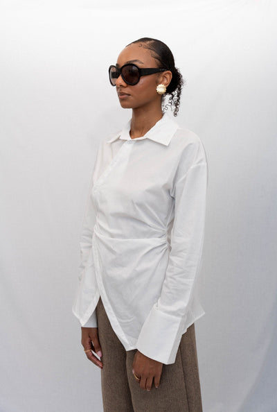 NETSUKE DRAPE SHIRT