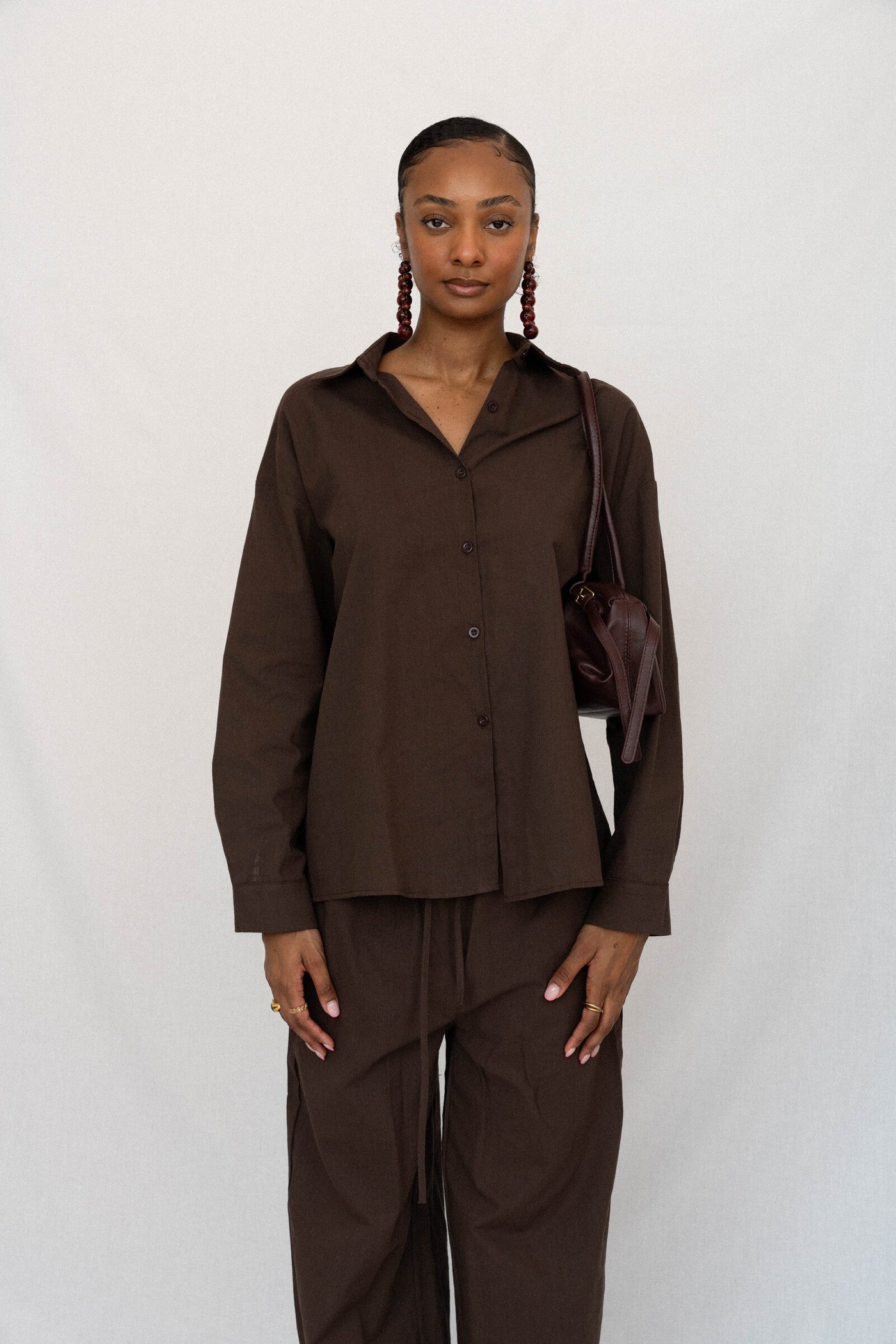 COCOA BUTTONED SET