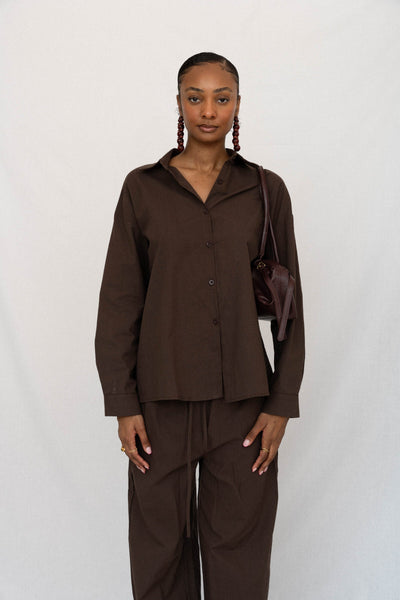COCOA BUTTONED SET