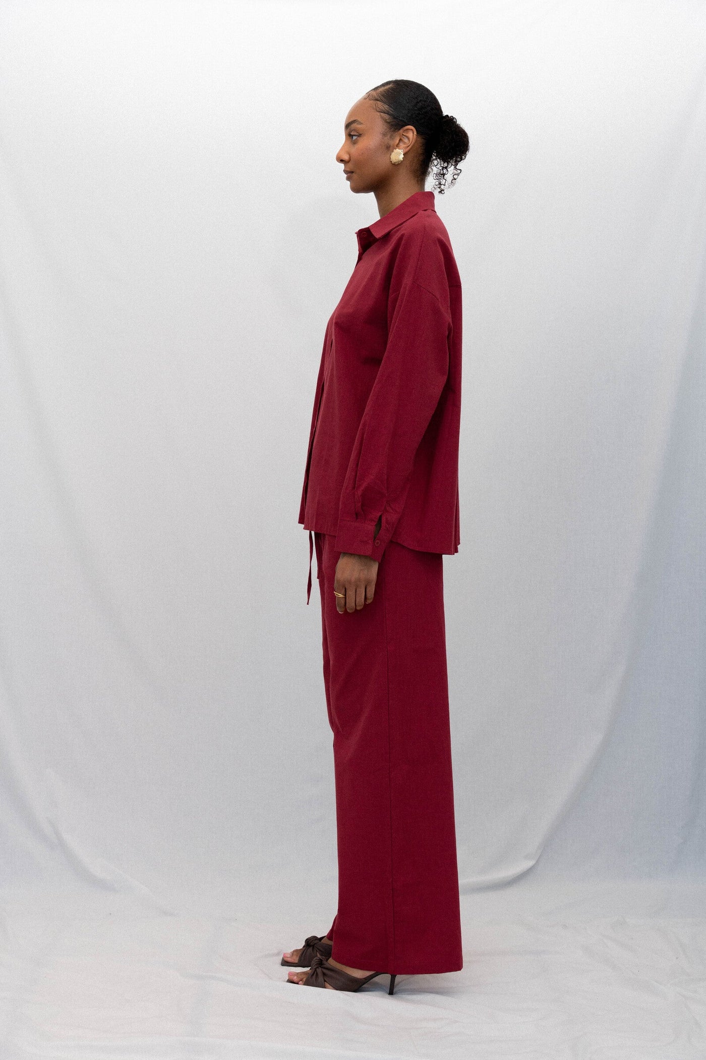 BERRY BUTTONED SET