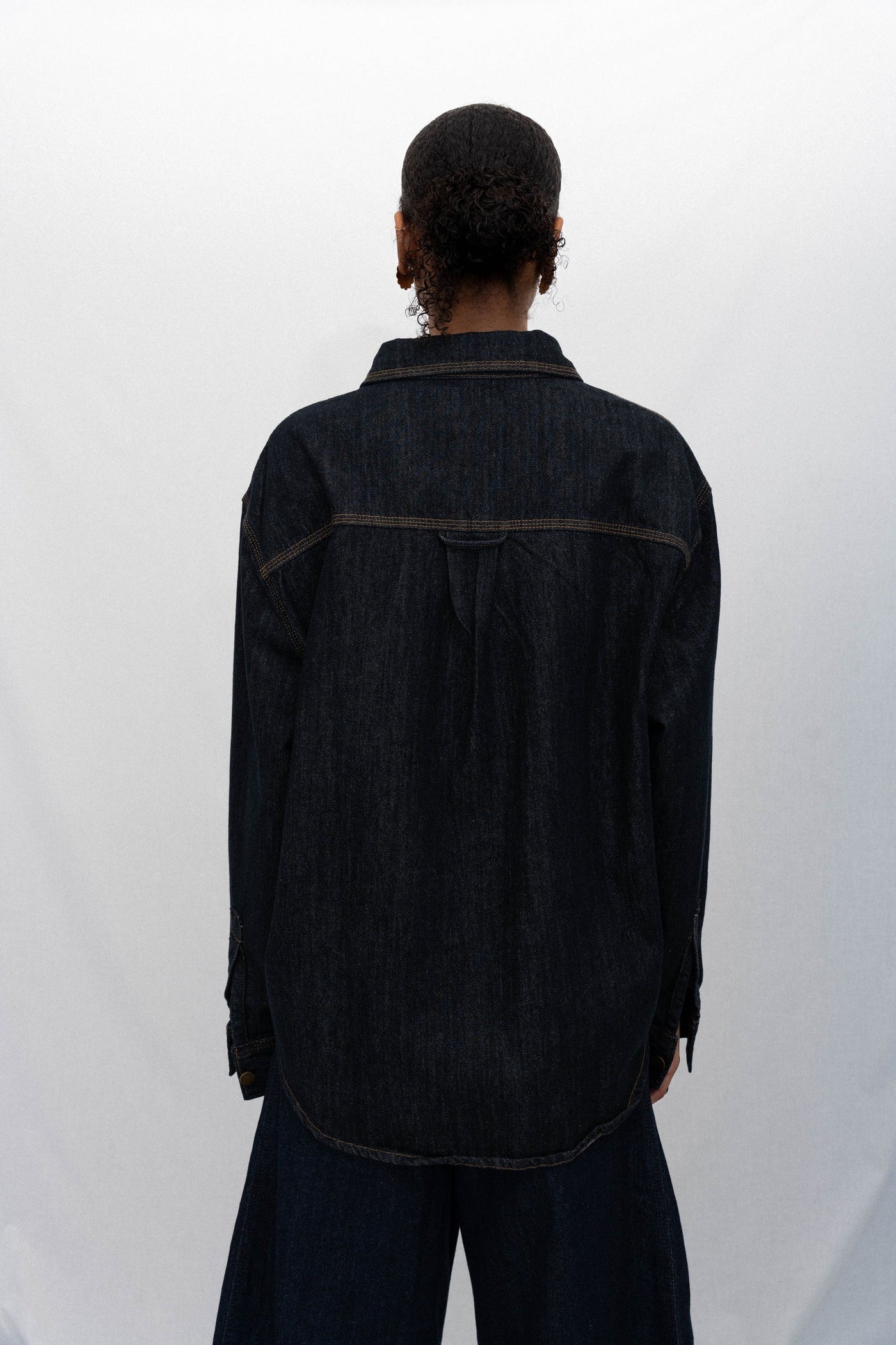 RAW DENIM OVER SHIRT